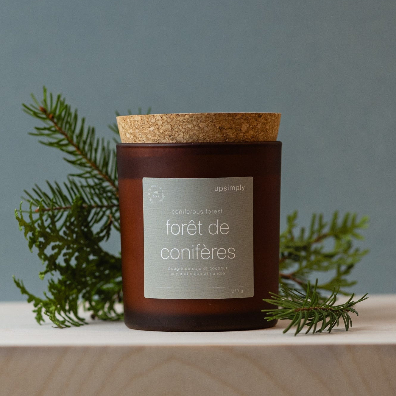 Chandelle Forêt de conifères - 8 oz