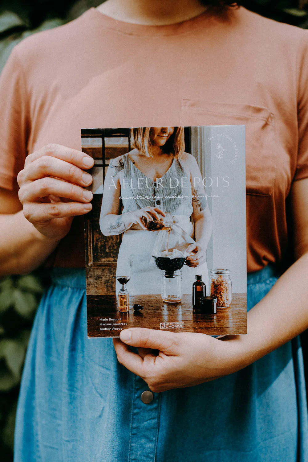 Livre À fleur de pots: cosmétiques maison simples