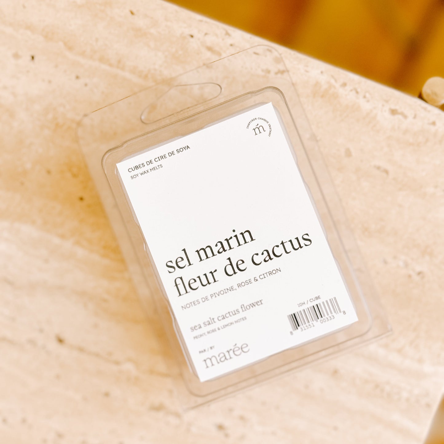 Pastilles de cire pour diffuseur - Sel marin fleur de cactus