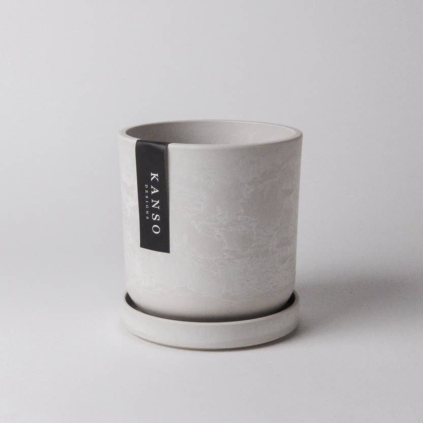 Pot et soucoupe Signature - 4 et 7 pouces