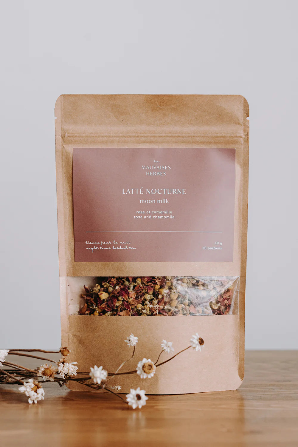 Latté nocturne rose - Rose et Camomille