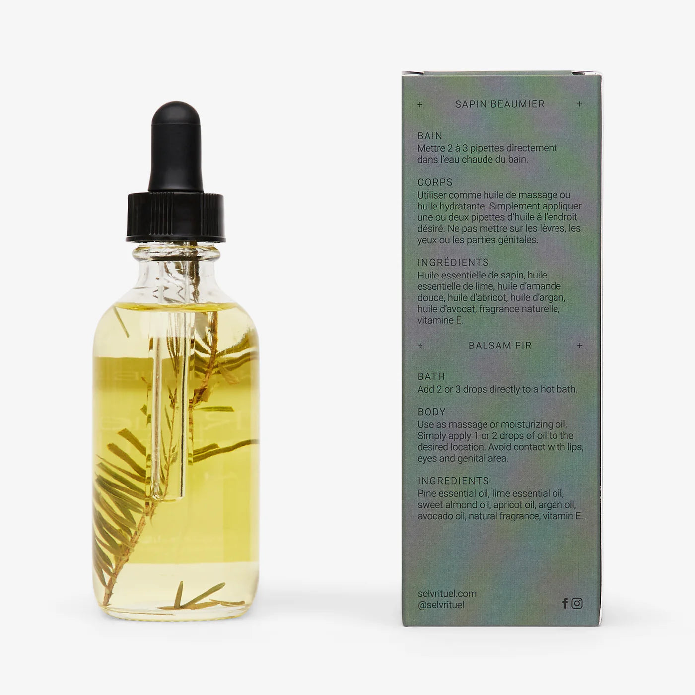 Huile botanique Bain et Corps - Rituel Boréal