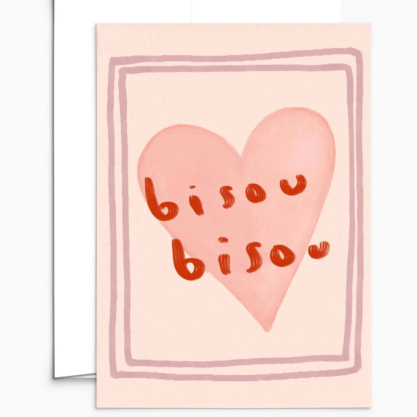 Carte de voeux - Bisou bisou