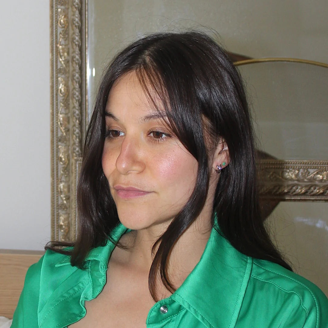 Boucles d'oreilles à tige - Opale