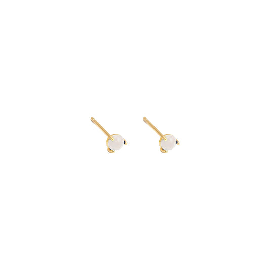 Boucles d'oreilles à tige - Opale