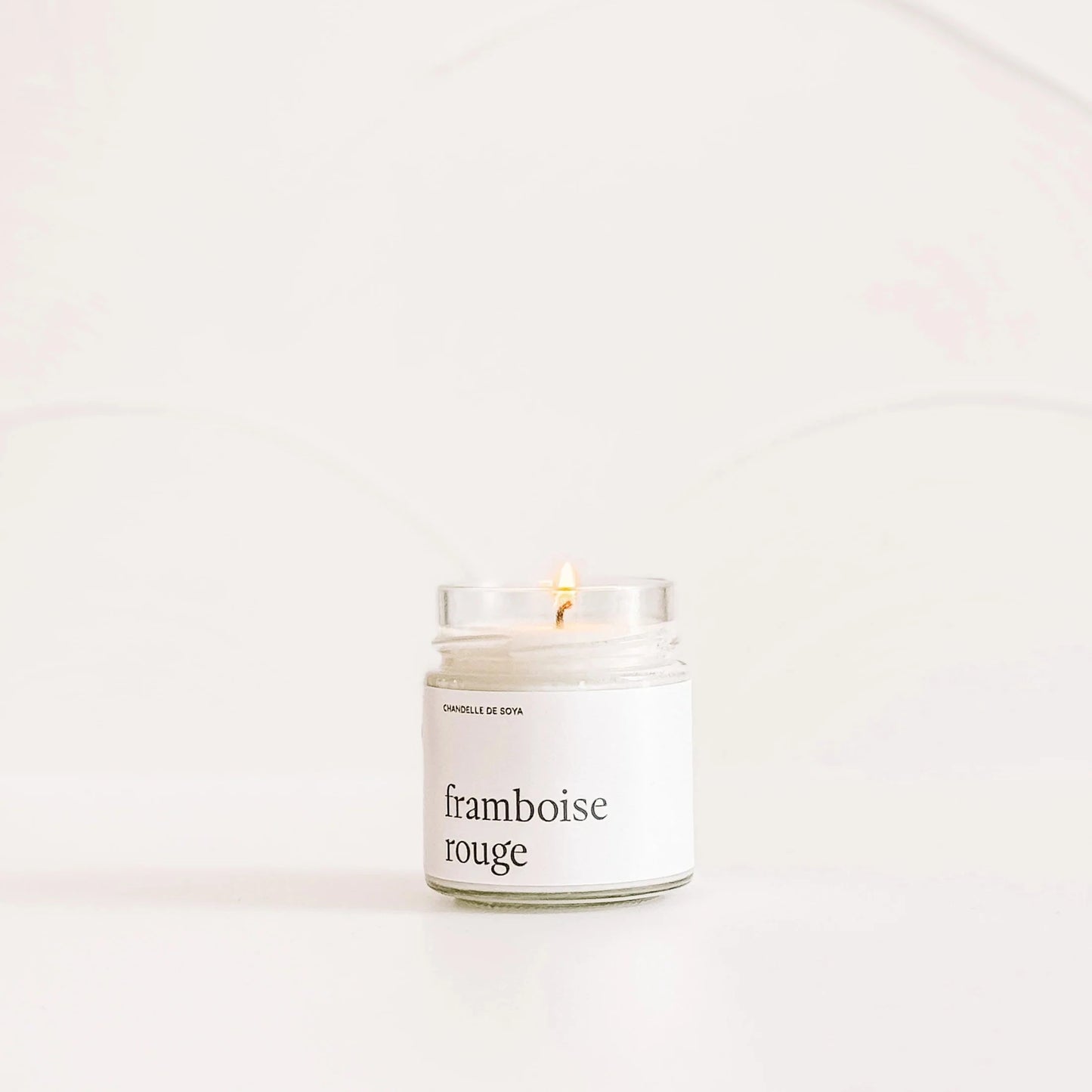 Chandelle de soya Framboise rouge