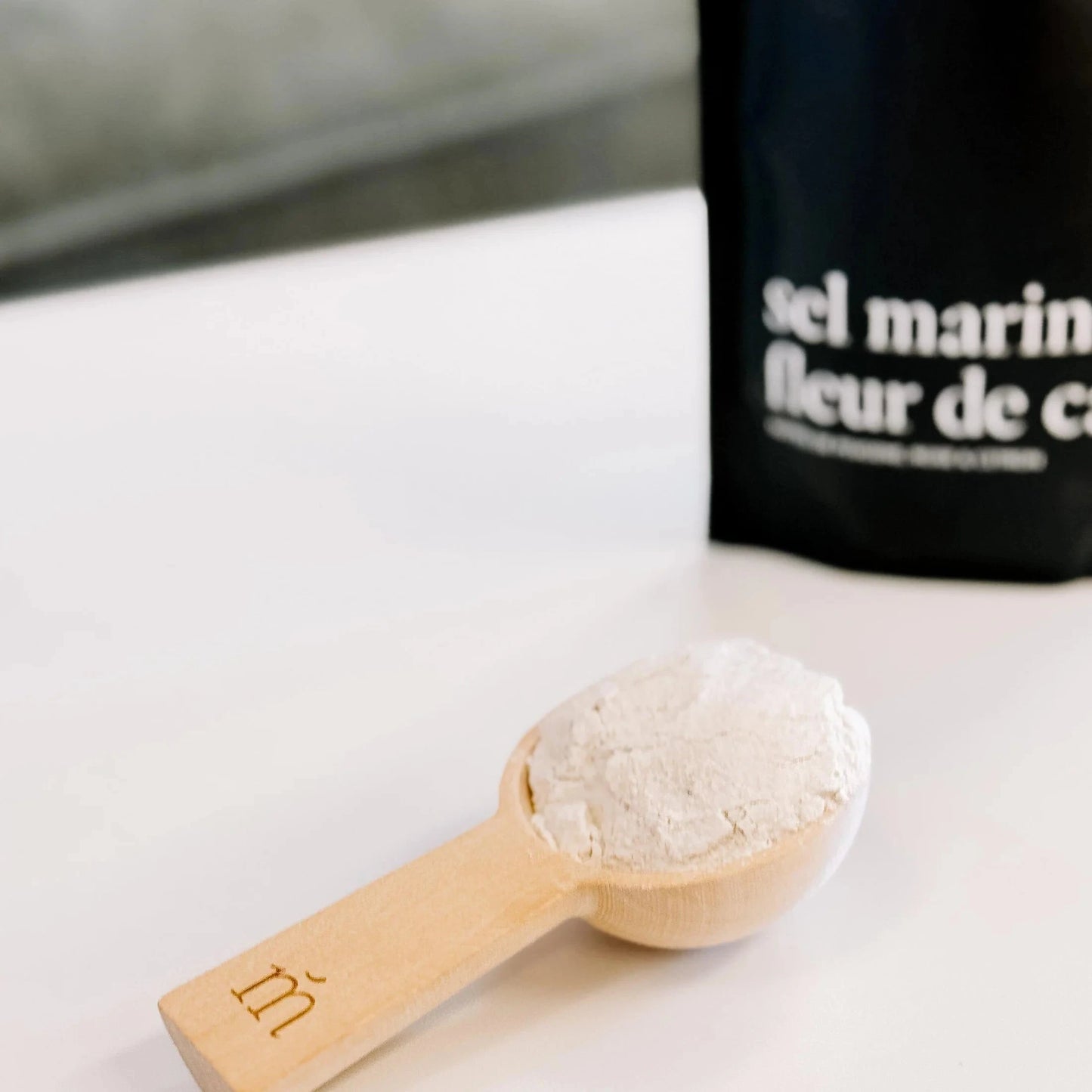 Cuillère en bois pour bain moussant