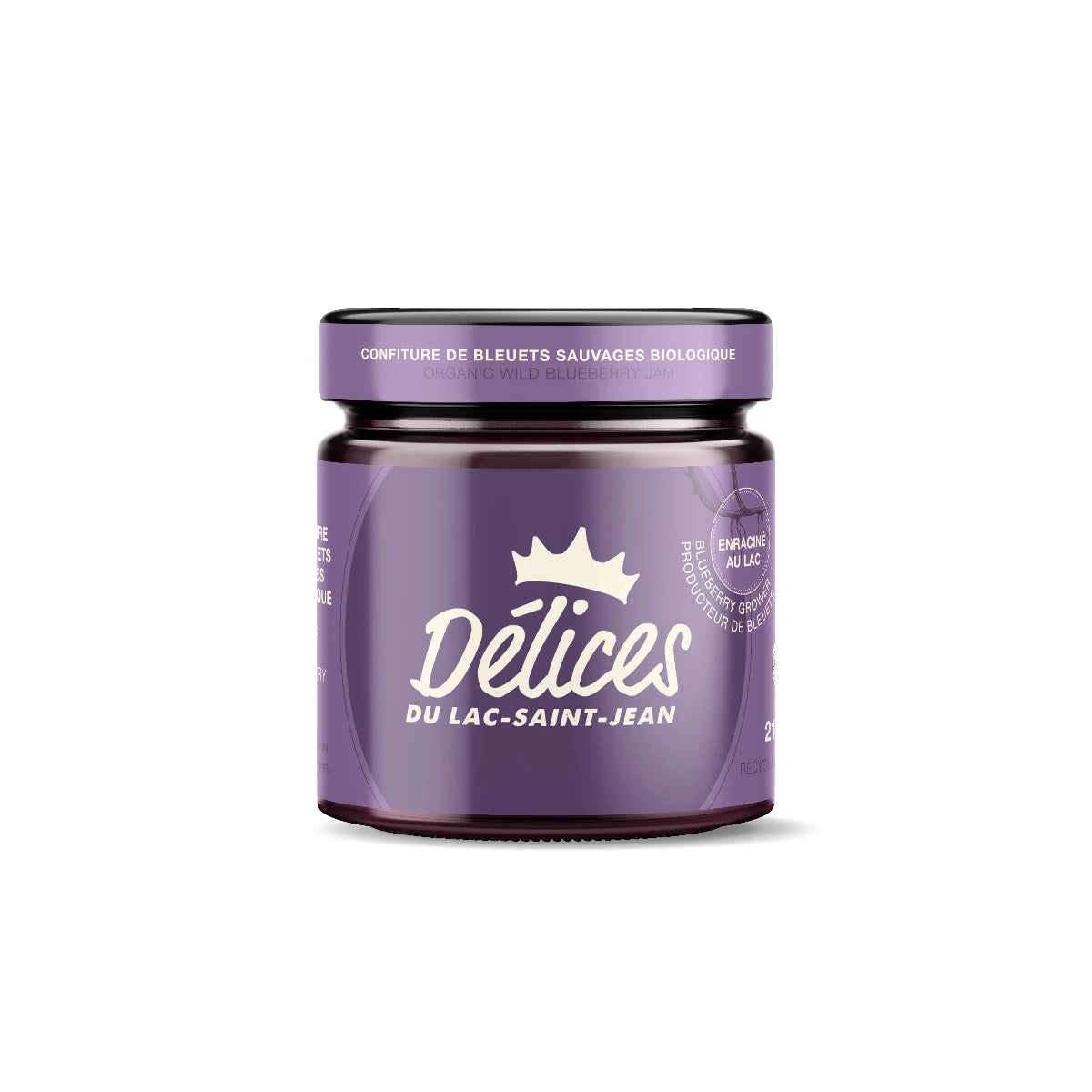 Confiture de bleuets sauvages biologiques