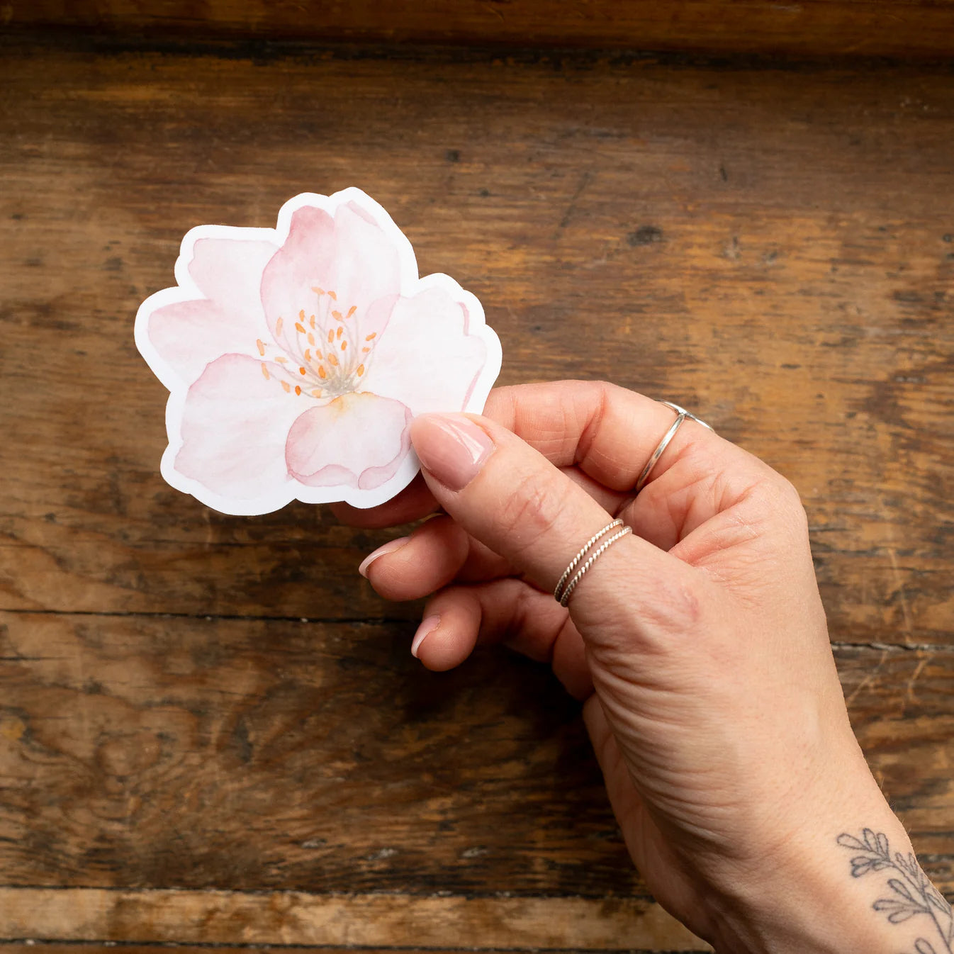 Autocollant vinyle - Fleur de cerisier