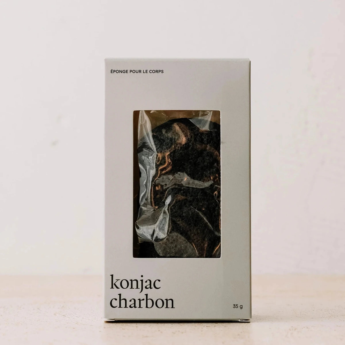 Éponge konjac pour le corps - Charbon
