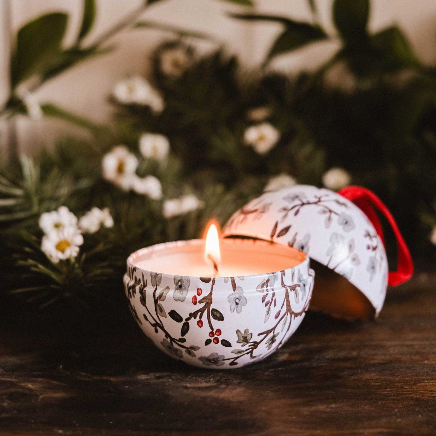 Boule de Noël - Fleur d'hiver