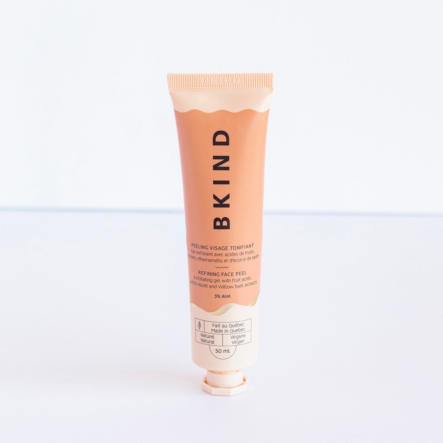 Masque visage exfoliant tonifiant avec AHA et BHA