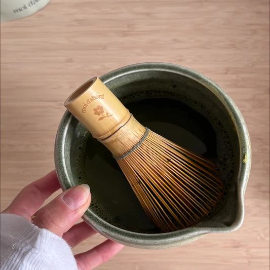 Fouet à matcha en bambou