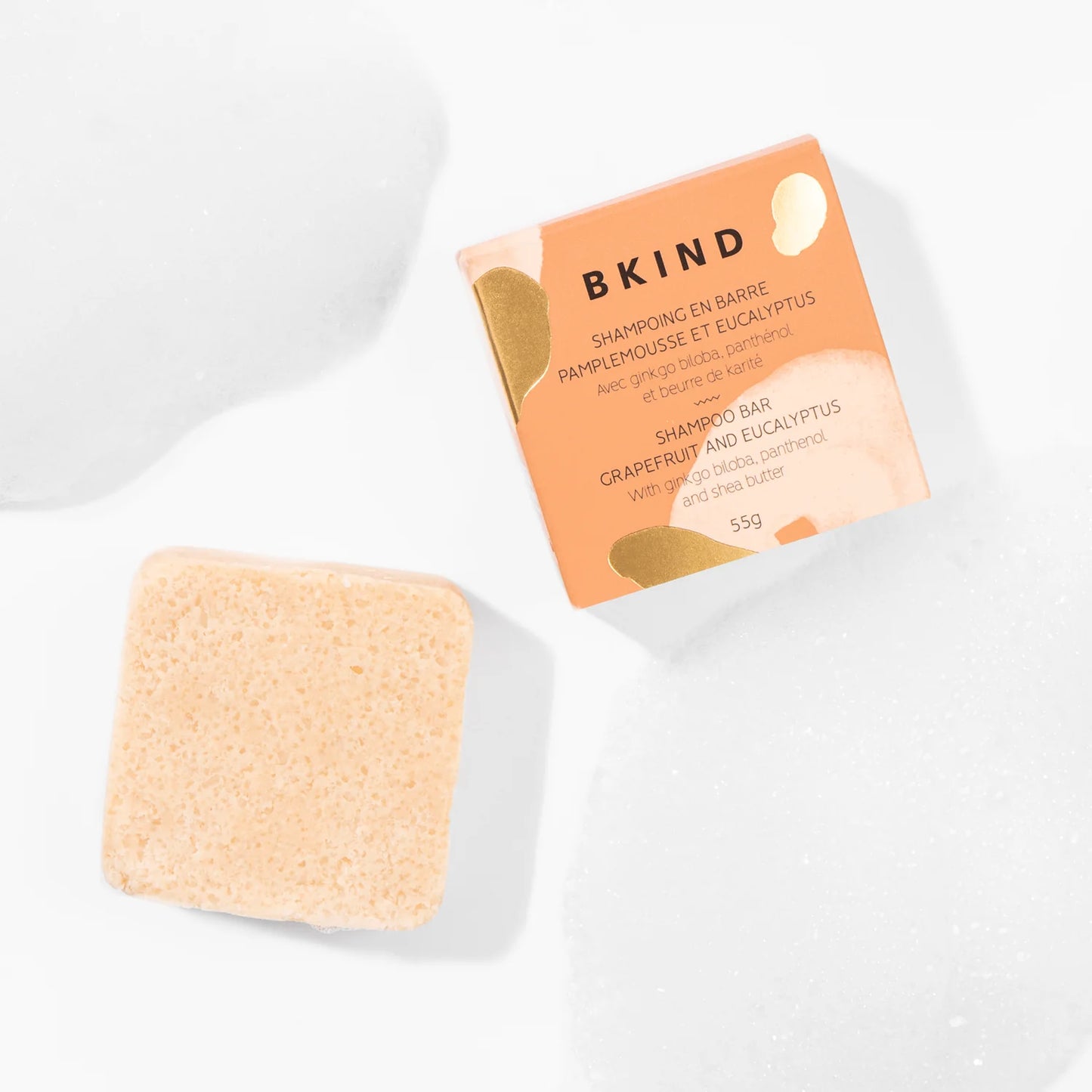 Shampoing en barre - Pamplemousse et eucalyptus - Pour cheveux normaux et/ou à tendance grasse