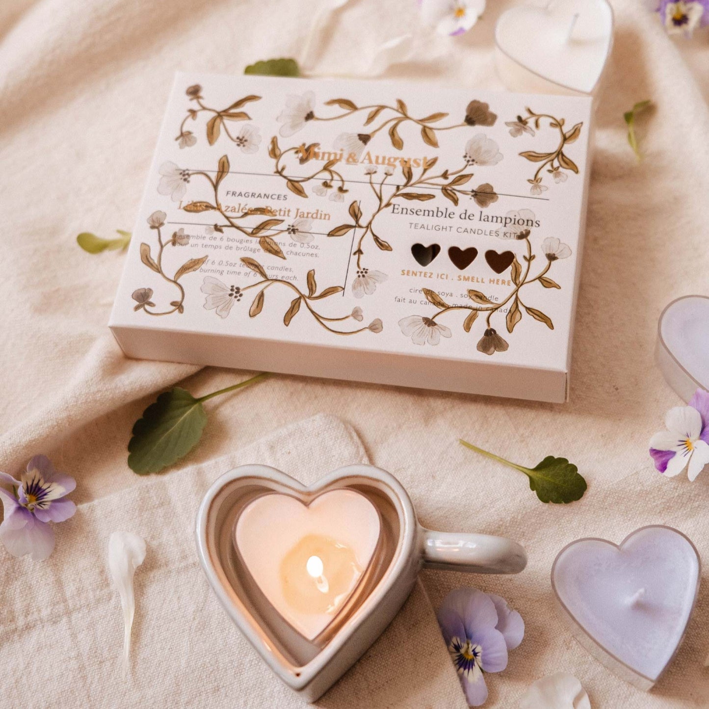 Porte-bougie à réchaud - Heart et Glow