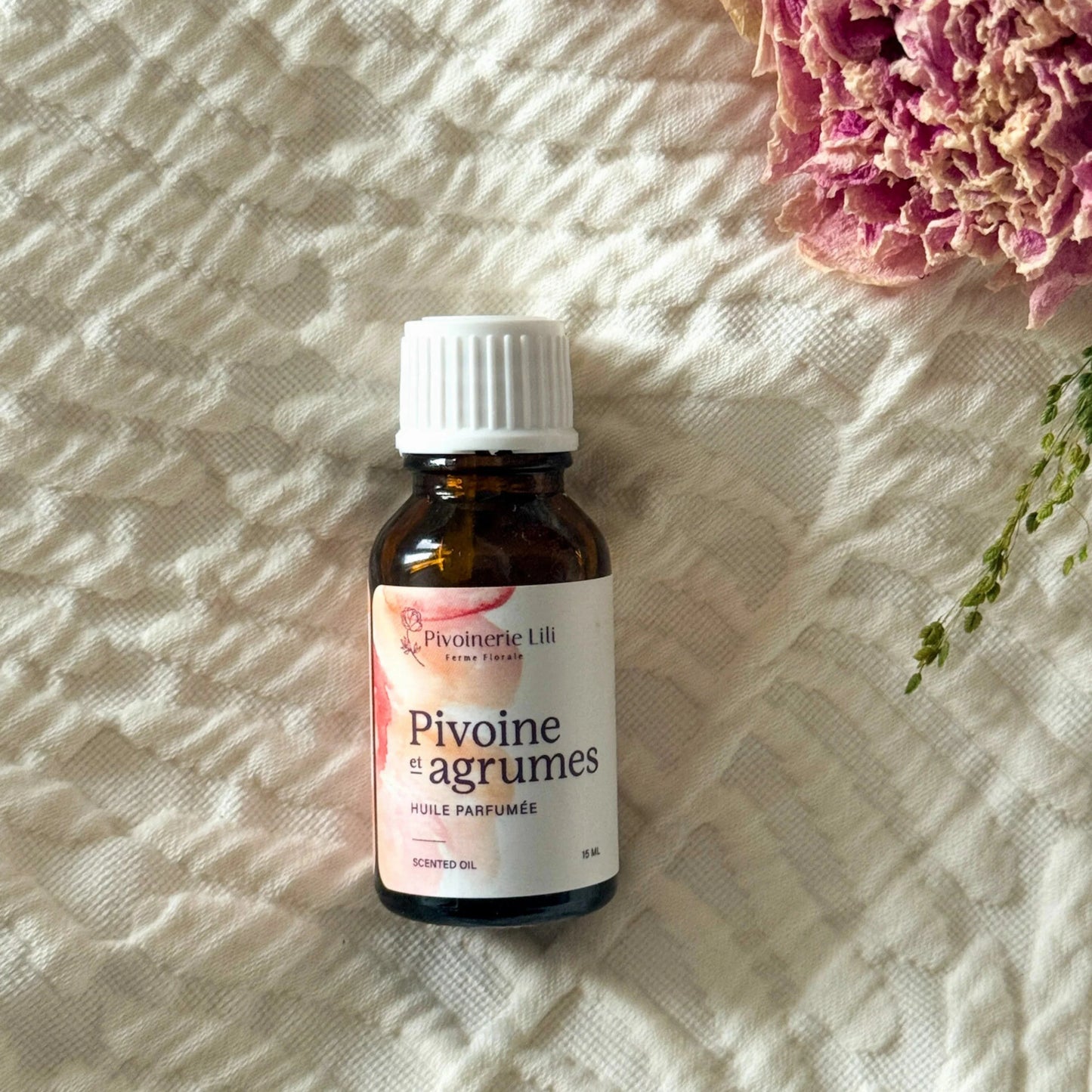 Huile parfumée - Pivoine et agrumes