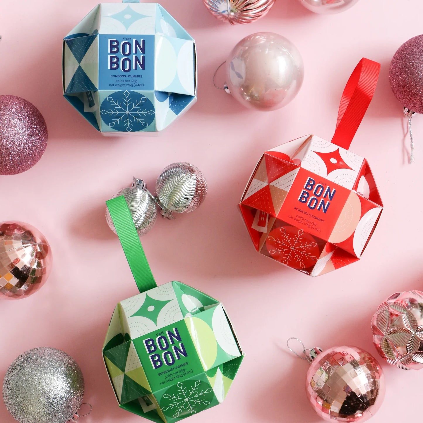 Trio Ornements de Noël - Bonbons