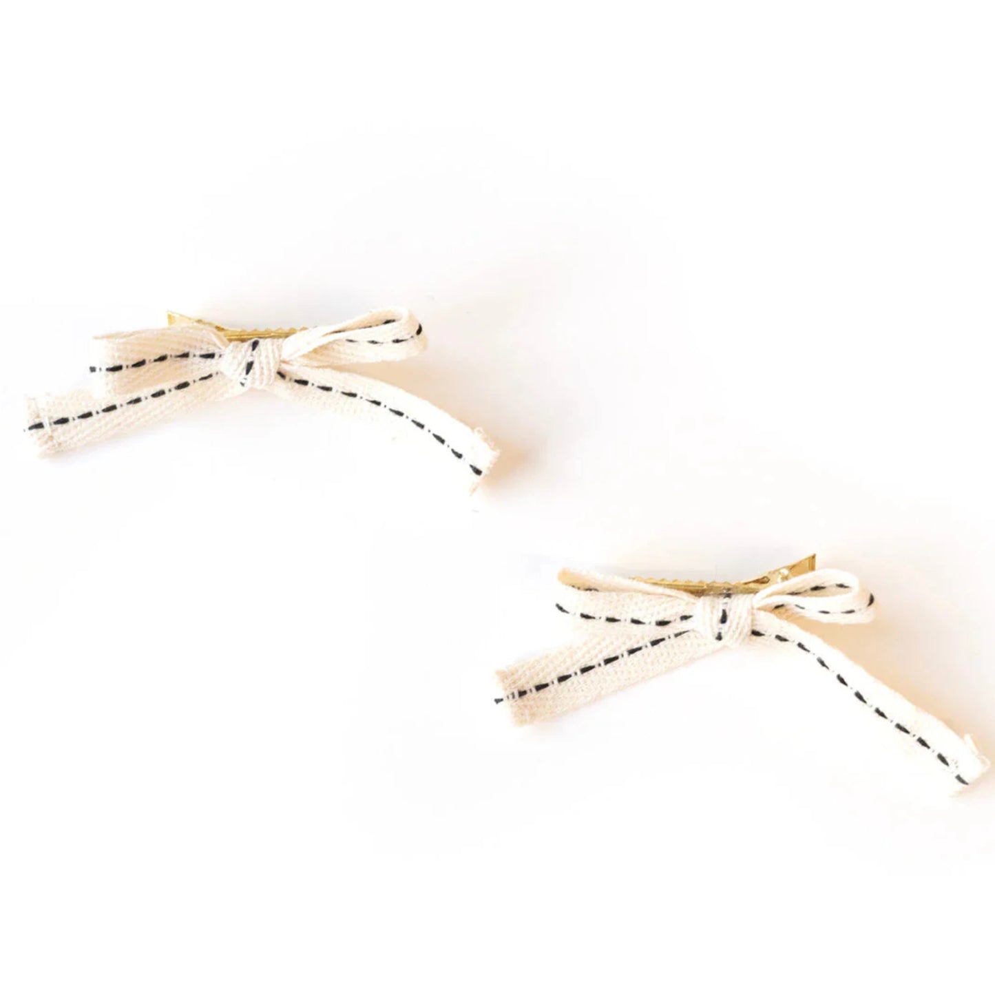 Duo mini boucles en coton