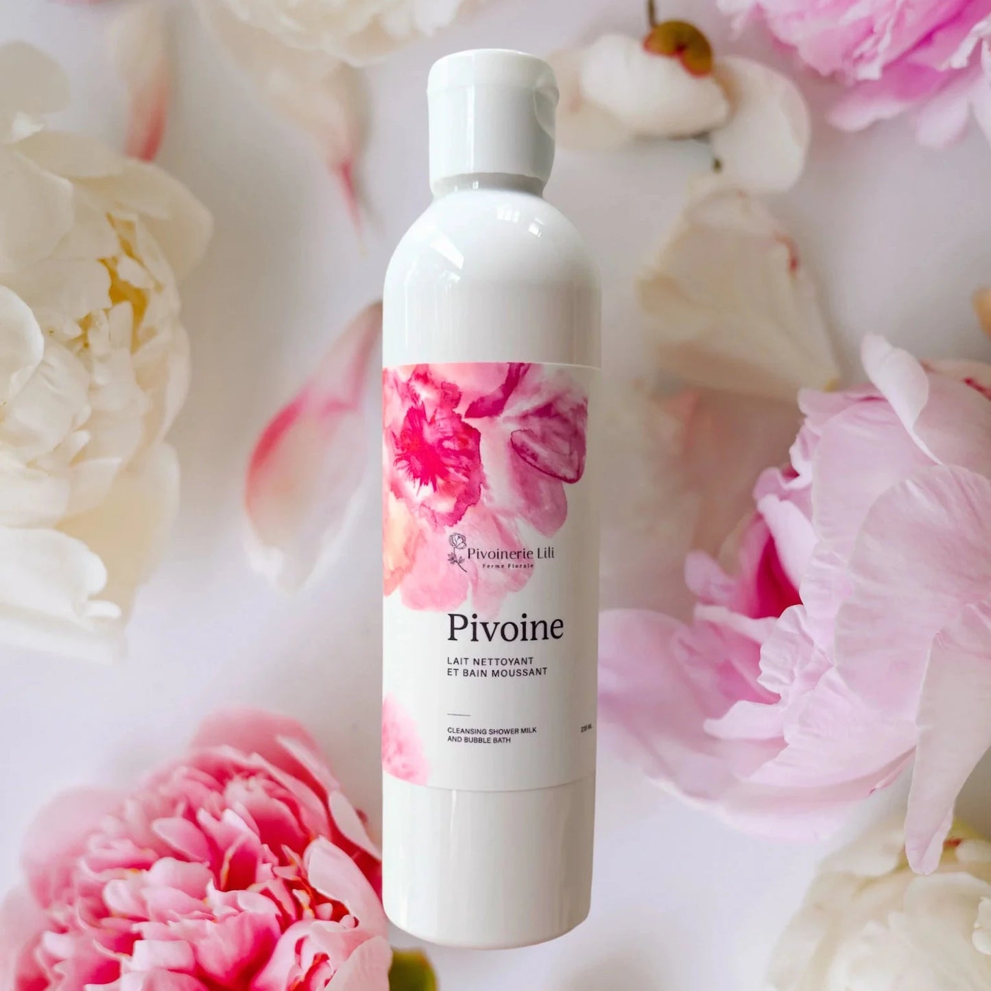 Lait nettoyant et bain moussant - Pivoine