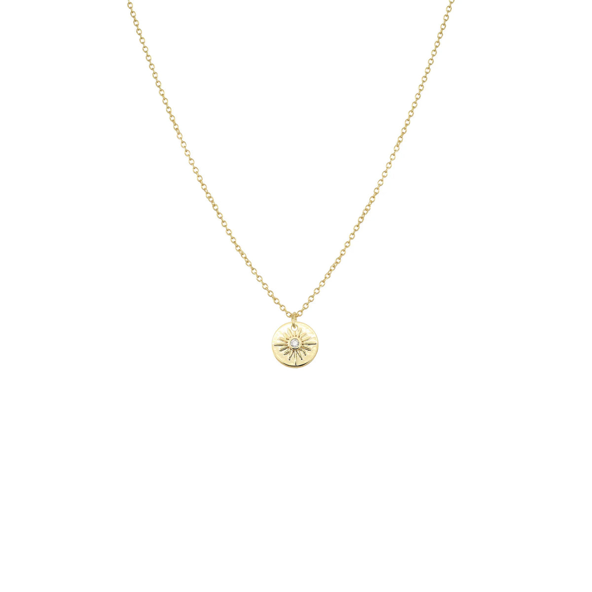 Collier - Petit soleil et zircon