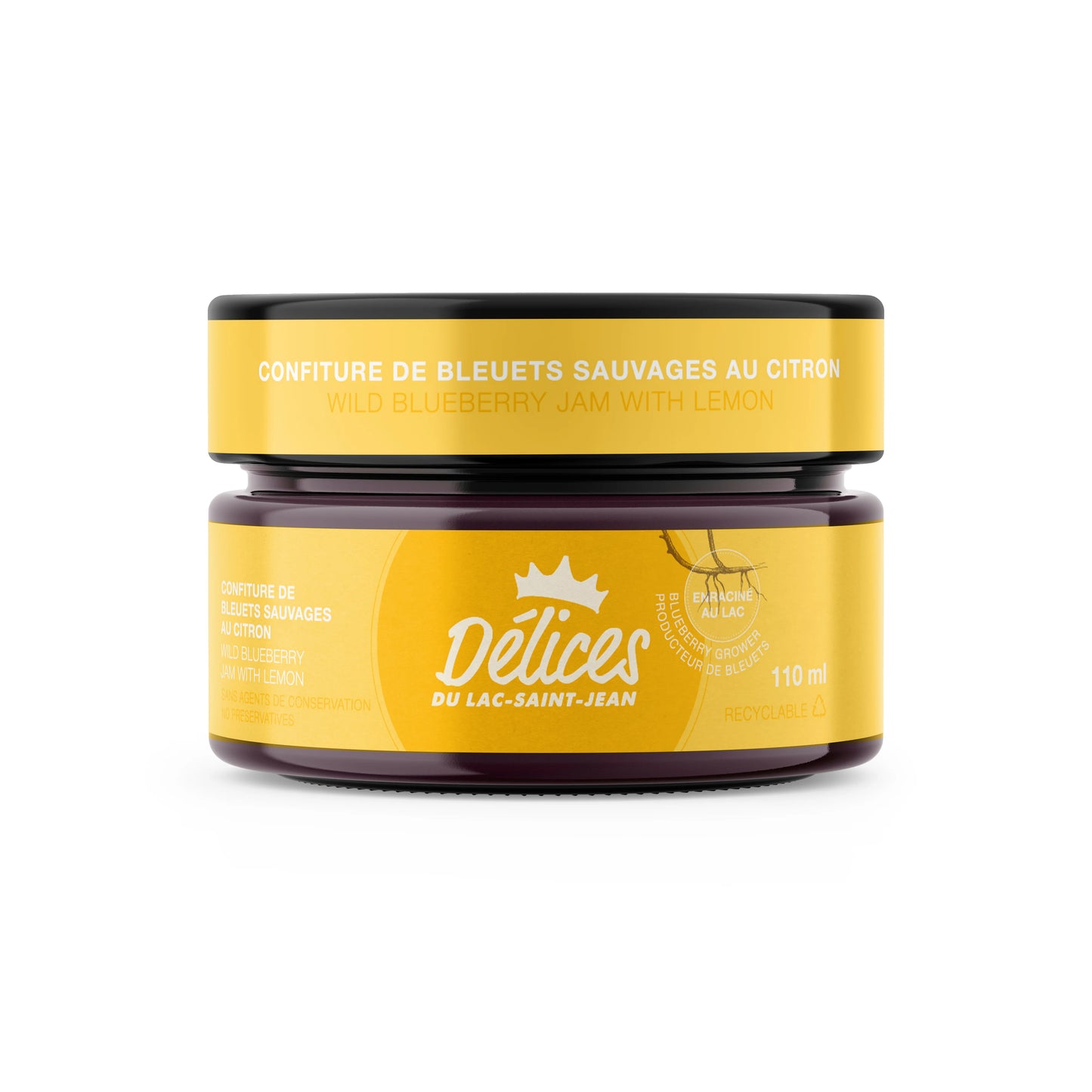 Confiture de bleuets sauvage et citron
