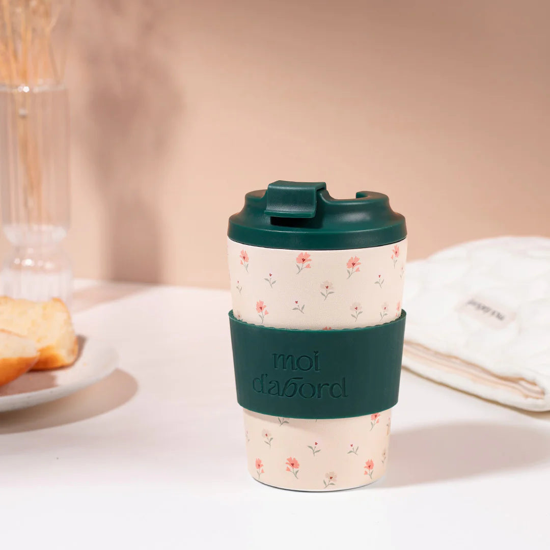 Tasse de voyage isotherme - Douceur fleurie