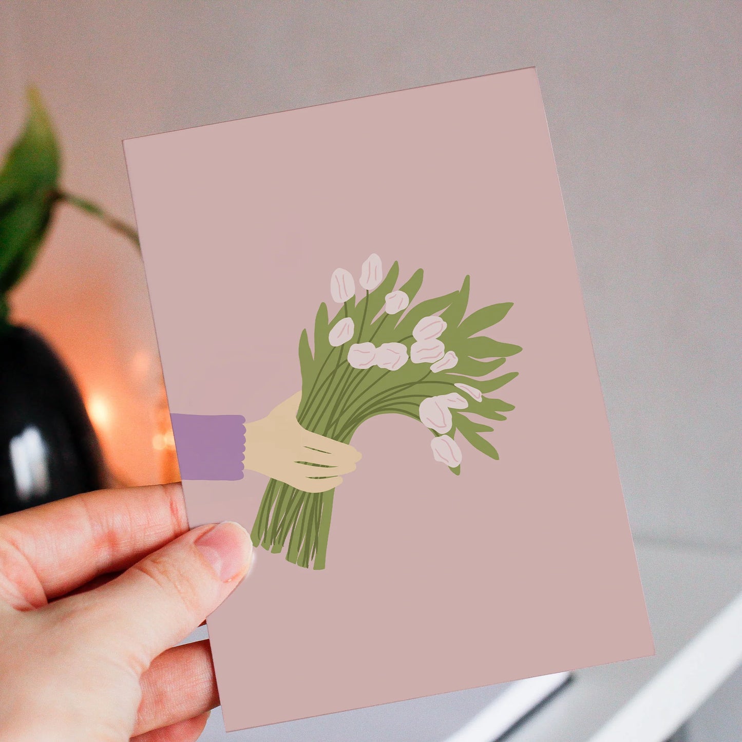 Carte de souhait - Tulipes