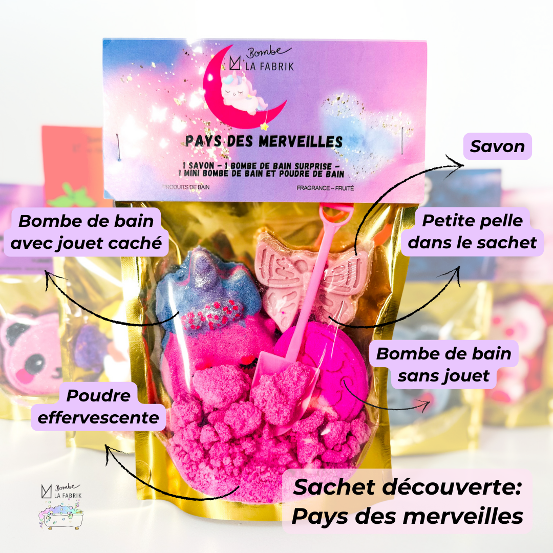Sachet de bain découverte - Pays des merveilles