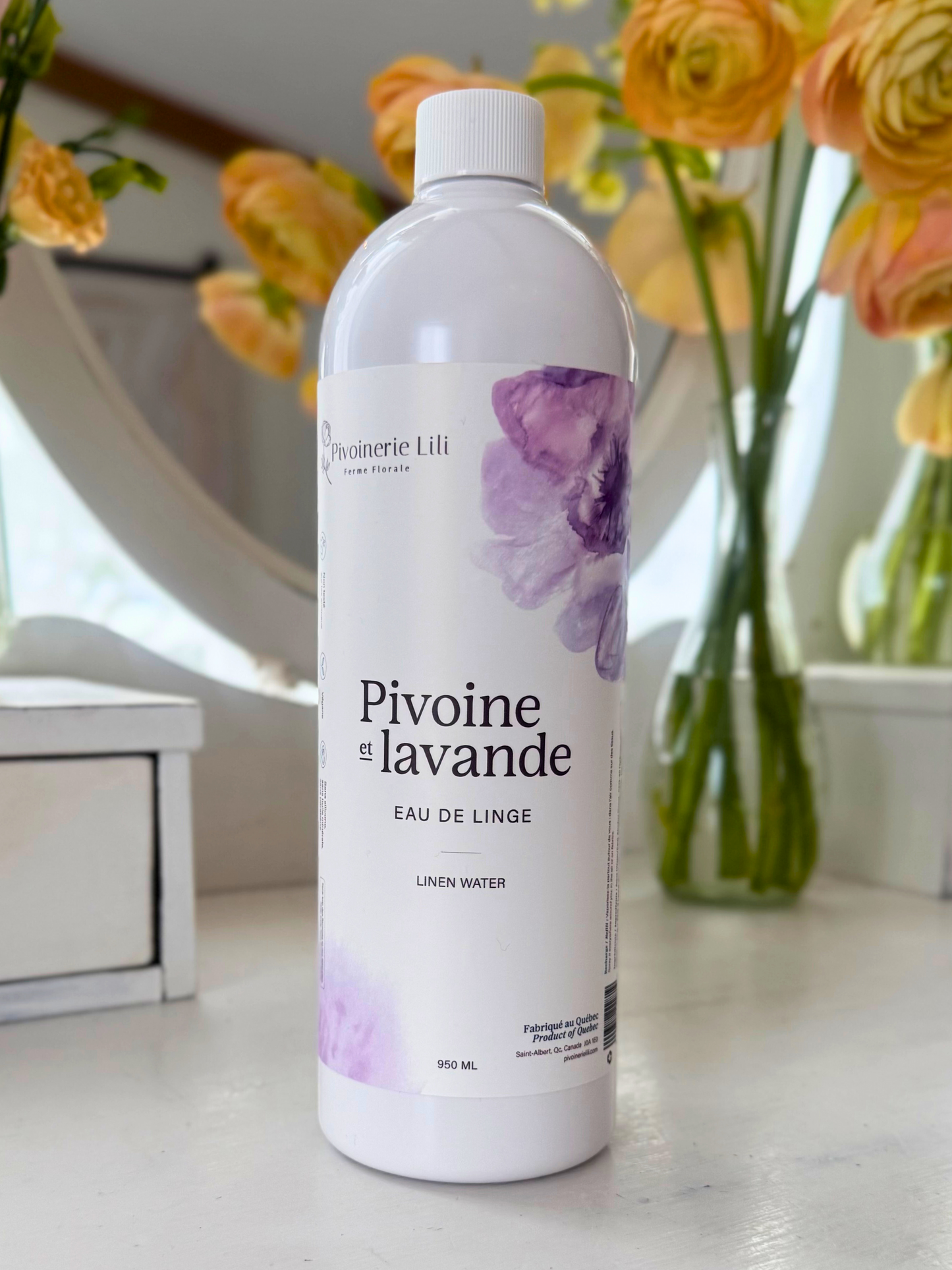 Eau de linge - Pivoine et lavande