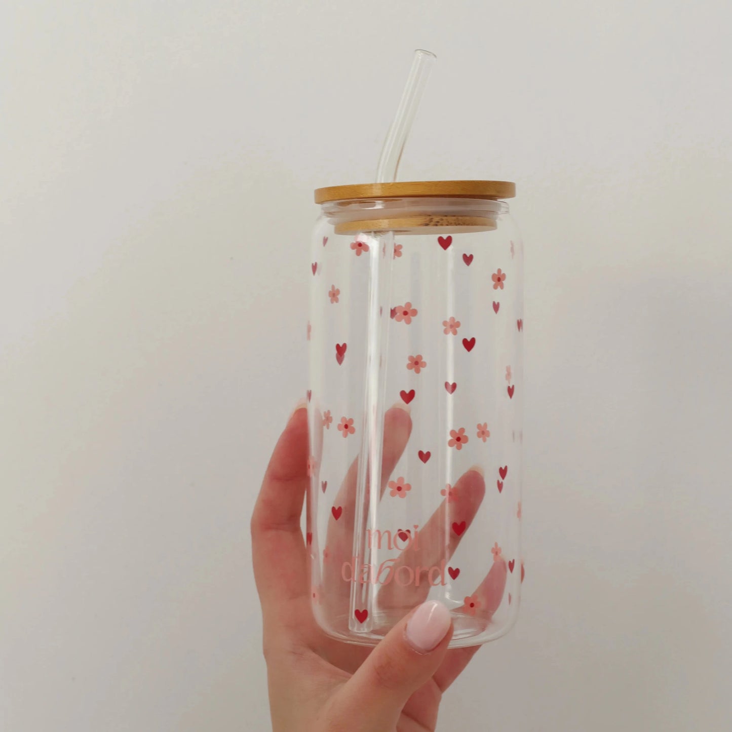 Tumbler en verre - Amour florissant