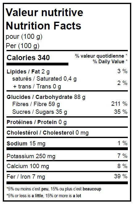Poudre de bleuets sauvages