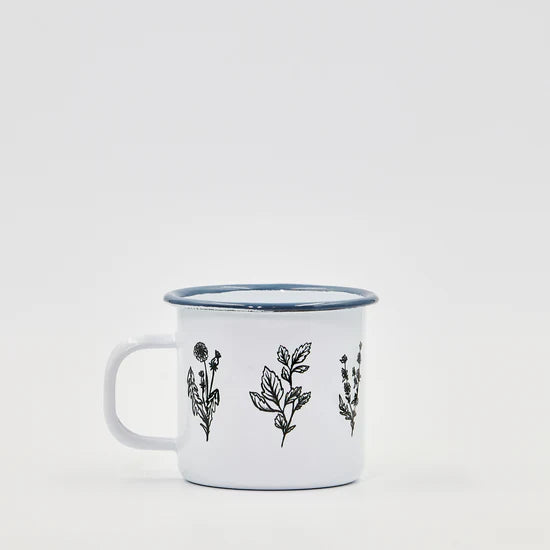 Tasse en acier émaillé - Les Mauvaises Herbes