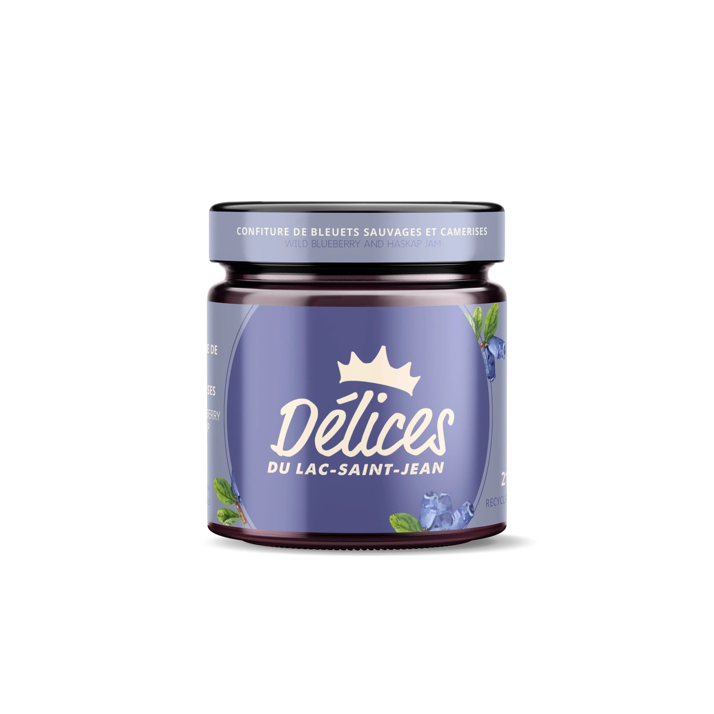 Confiture de bleuets sauvages et camerises