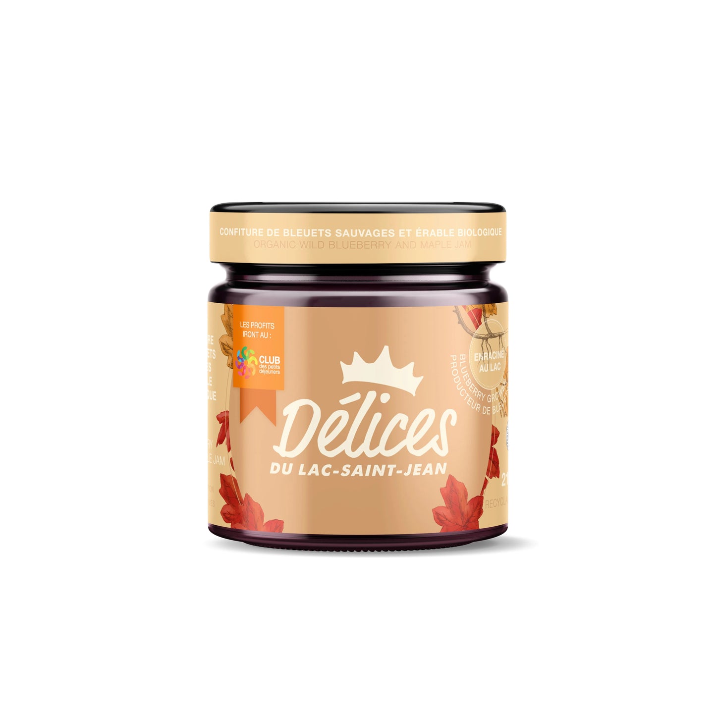 Confiture de bleuets sauvage et érable