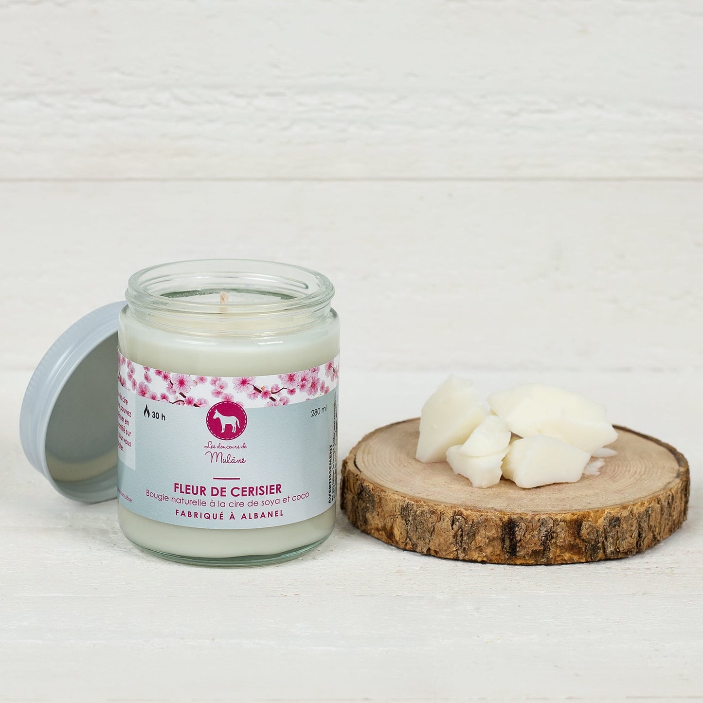 Chandelle - Fleurs de cerisiers