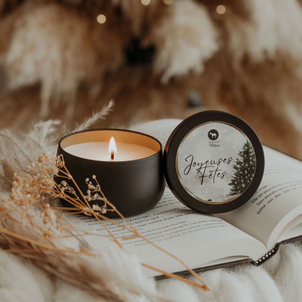 Chandelle Joyeuses fêtes - Forêt Boréale