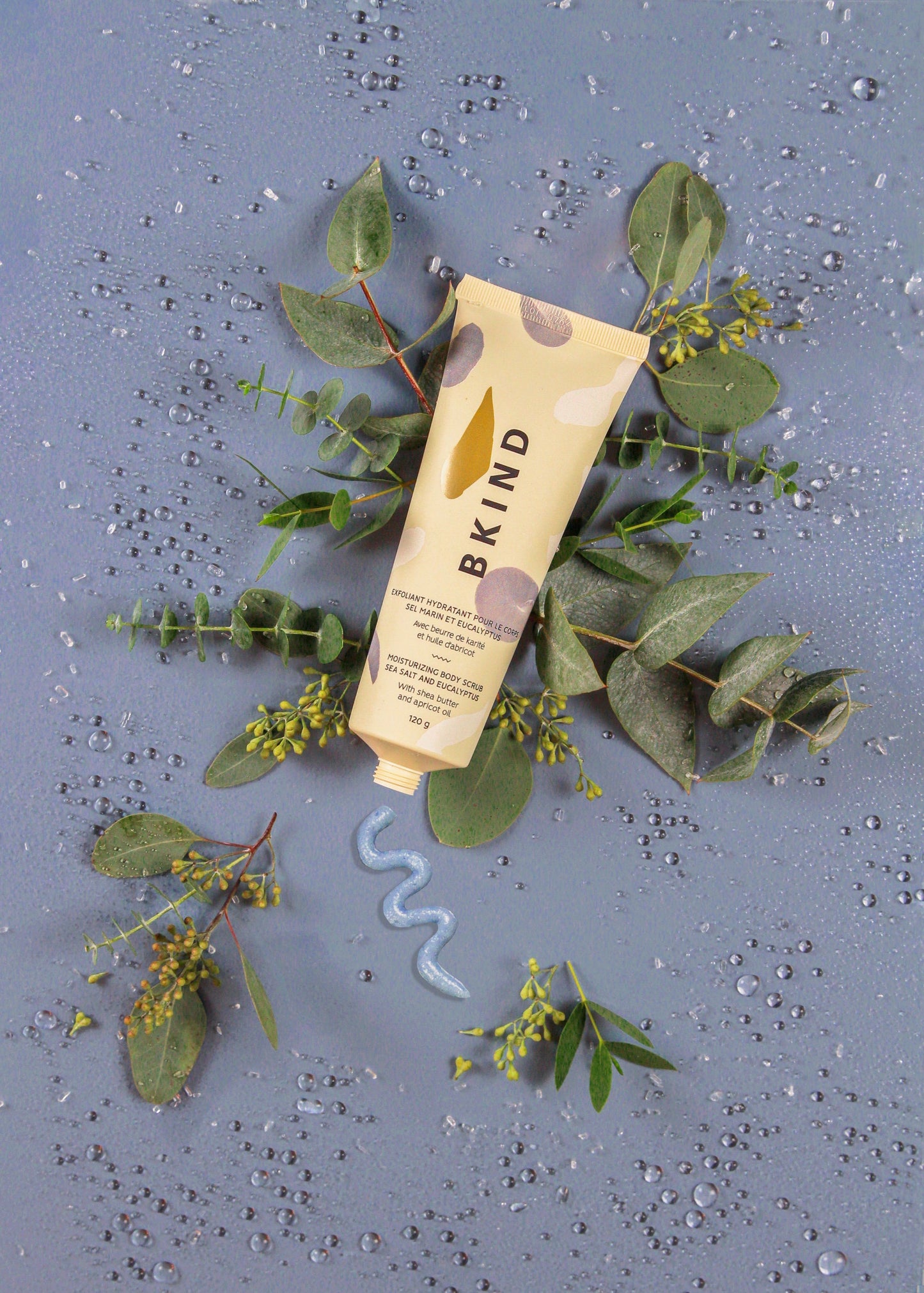 Exfoliant hydratant pour le corps - Sel de mer et eucalyptus