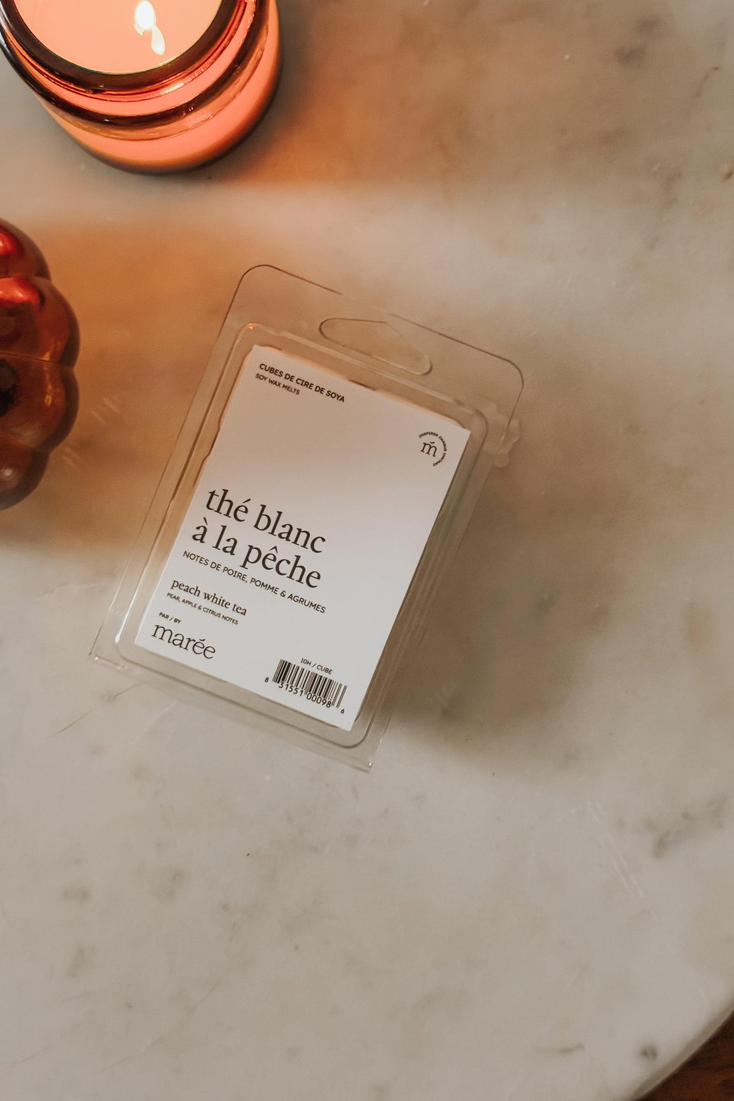 Pastilles de cire pour diffuseur - Thé blanc à la pêche