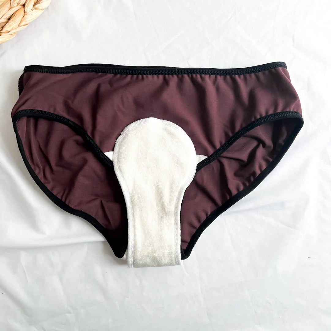Insert absorbant et imperméable pour culotte menstruelle lavable - Jour et Longue