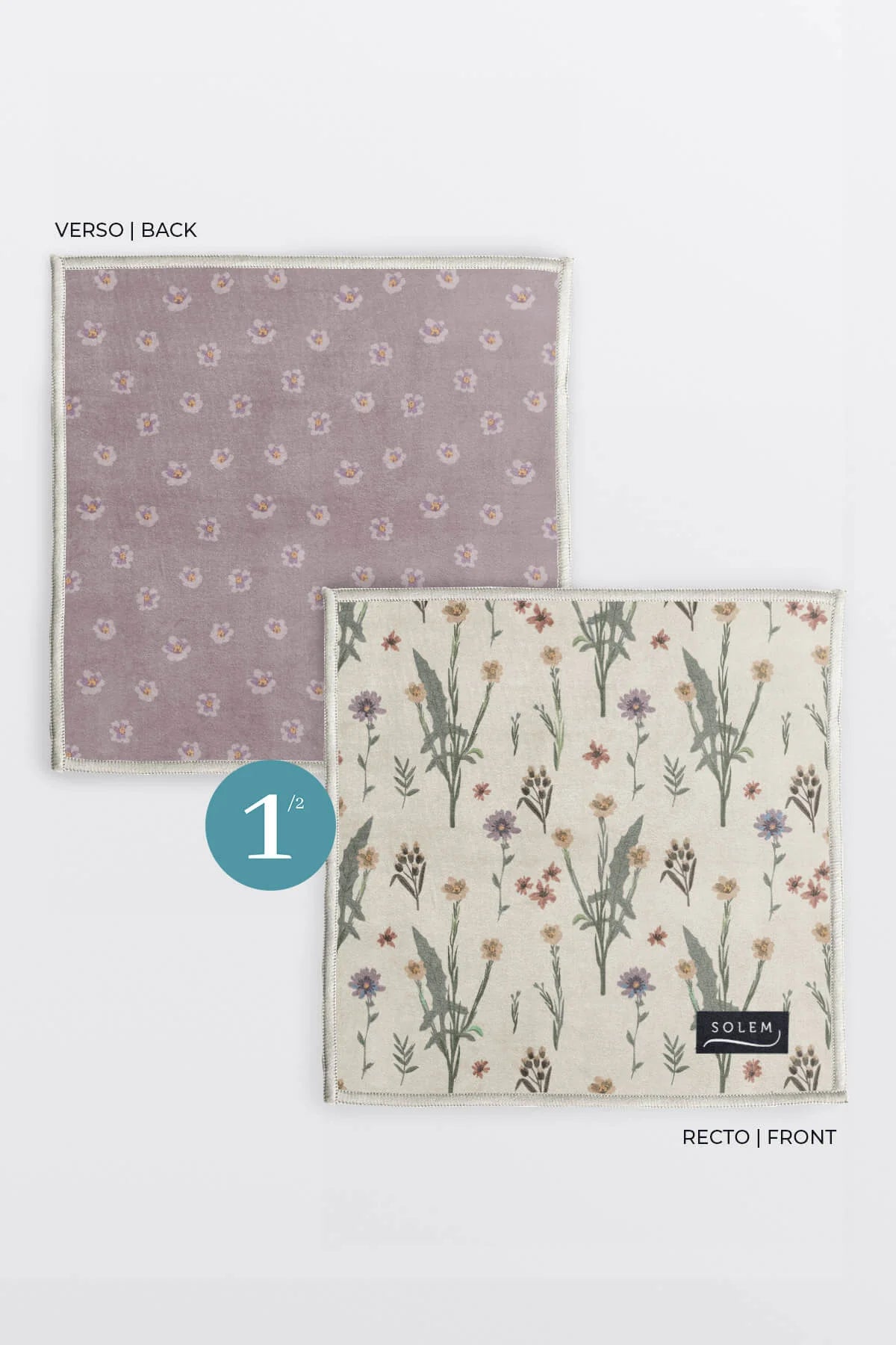 Lingettes à lunettes en microfibre - Douce floraison