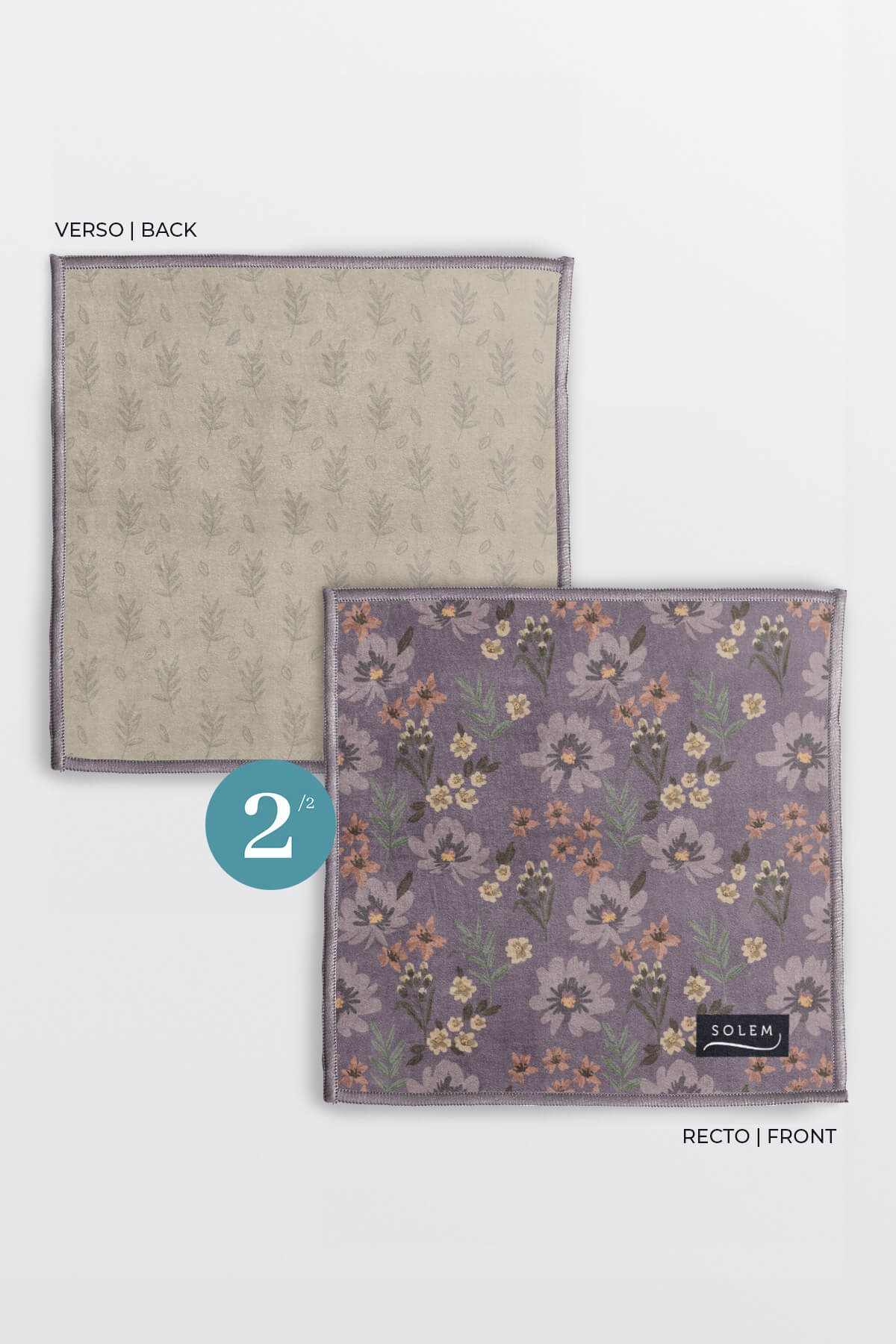 Lingettes à lunettes en microfibre - Douce floraison