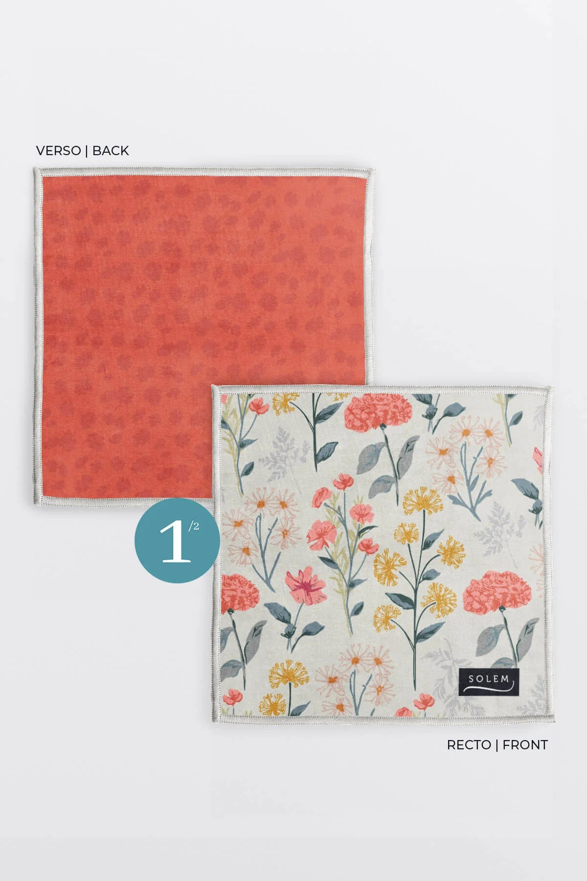 Lingettes à lunettes en microfibre - Harmonie florale