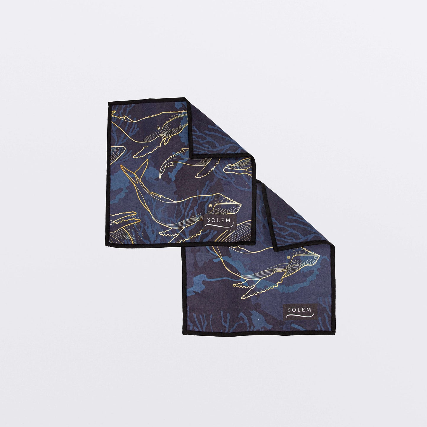 Lingettes à lunettes en microfibre - Chic marine