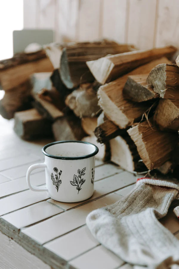 Tasse en acier émaillé - Les Mauvaises Herbes