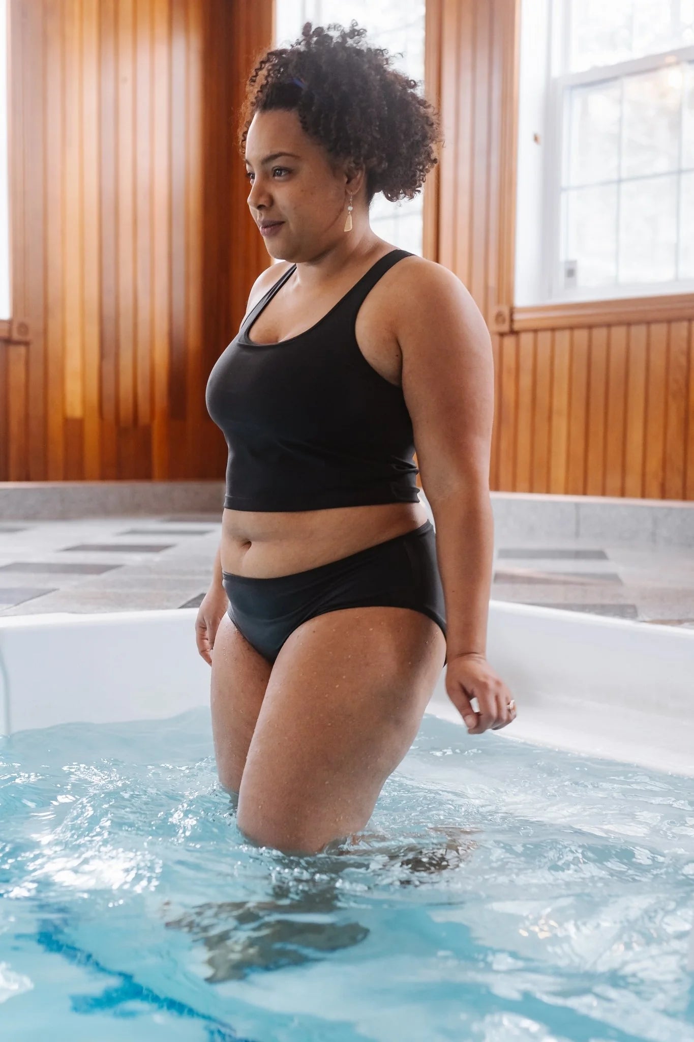 Bas de maillot de bain menstruel - Noir