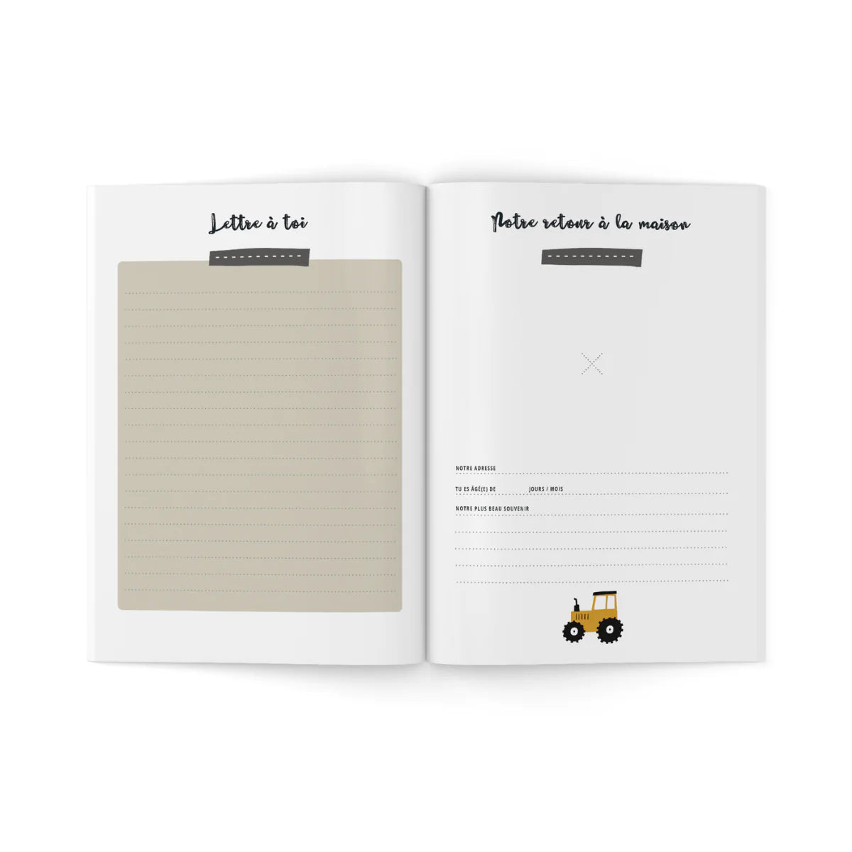 Livre souvenir Bébé - Ma première année - Couverture rigide