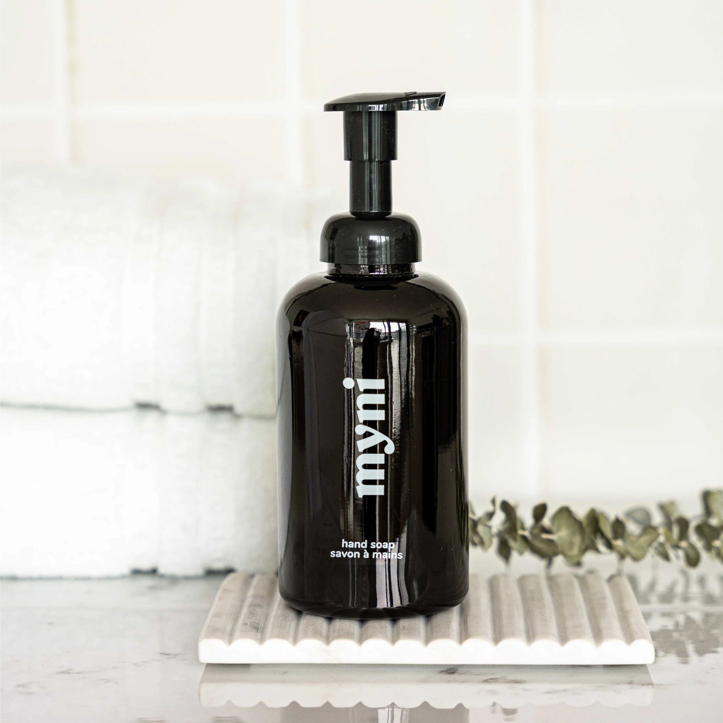 Bouteille moussante en vitre - Savon à mains