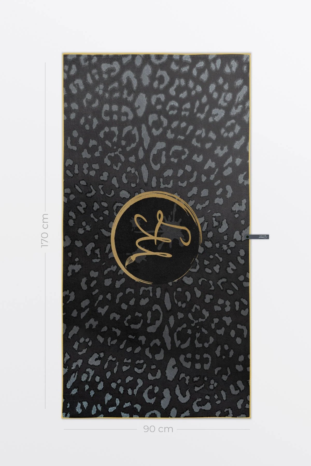 Serviette de plage Léopard ''Regarde-moi'' XL - Collection Laurie Marois