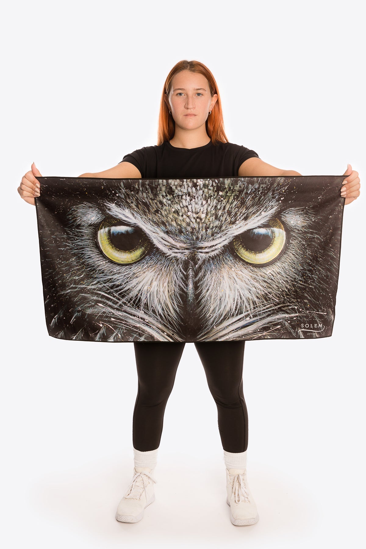Serviette de sport Le Hibou - Collection Laurie Marois