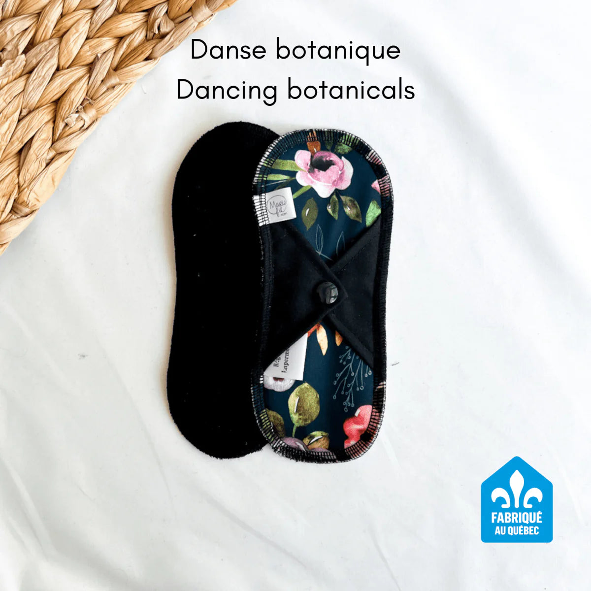Serviette sanitaire lavable - Régulière courte